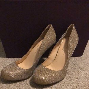 Gold Jessica Simpson Heels